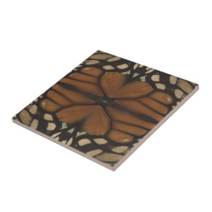 Monarch Butterfly Wing Close Up Pattern  Ceramic Tile