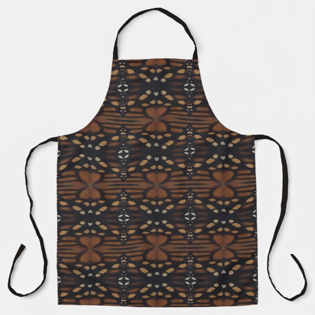 Monarch Butterfly Wing Up Close Pattern  Apron (Front)