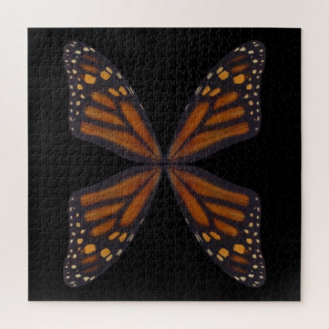Monarch Butterfly Wings Pattern  Jigsaw Puzzle (Vertical)