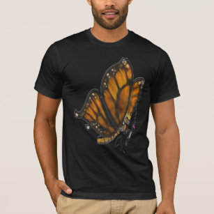 Monarch Butterfly with pipe T-Shirt