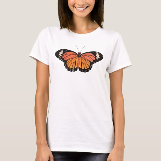 Monarch Butterfly Women's Basic T-shirt (Front)