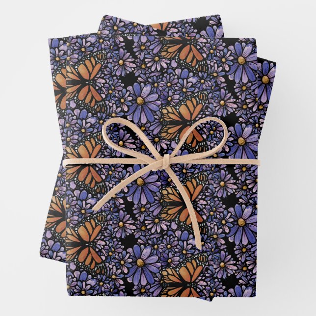 Monarch Butterfly                                  Wrapping Paper Sheet (In situ)