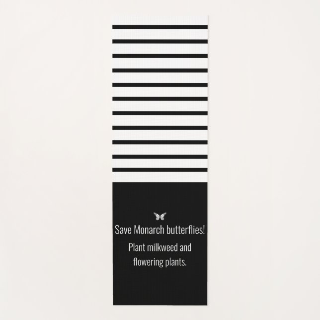 Monarch butterfly yoga mat (Front)