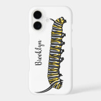 Monarch caterpillar cartoon illustration