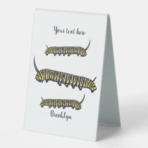 Monarch caterpillar cartoon illustration