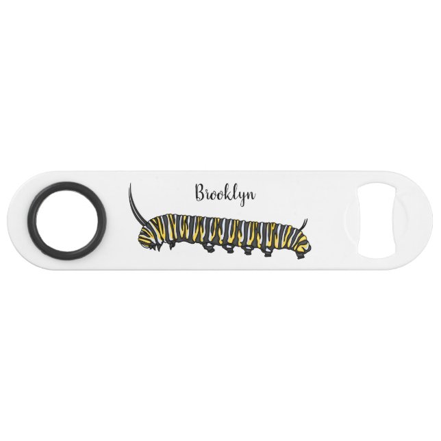 Monarch caterpillar cartoon illustration   (Front (Horizontal))
