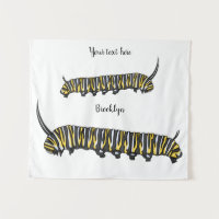 Monarch caterpillar cartoon illustration