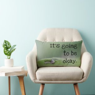Monarch Caterpillar: It's going to be okay Lumbar Cushion