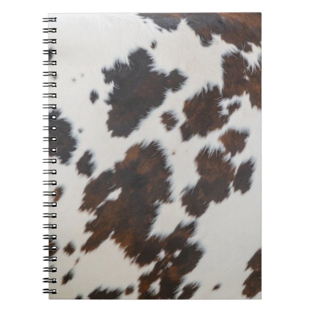 Monarch Cow Black  Fur  Notebook (Front)