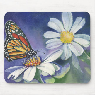 Monarch & Daisies Mouse Pad