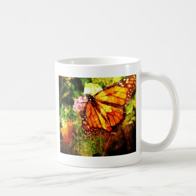 Monarch Grunge Coffee Mug (Right)