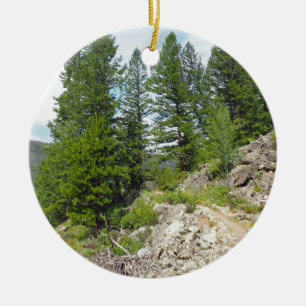 monarch lake near Granby Colorado Ceramic Tree Decoration
