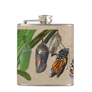 MONARCH LIFE CYCLE HIP FLASK
