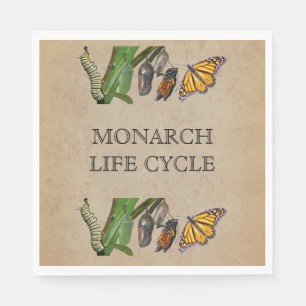 MONARCH LIFE CYCLE NAPKIN