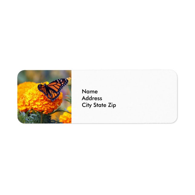 Monarch Marigold 9557 Return Address Label (Front)