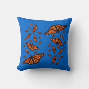 Monarch Medley Pillow (Blue)