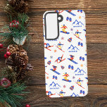 Monarch Mountain Colorado Ski Snowboard Pattern Samsung Galaxy Case<br><div class="desc">A funny winter skiing seamless pattern for the ski resort Monarch Mountain in Salida,  Colorado,  USA,  North America.  Perfect gift idea for winter sports lovers: ski,  snowboard,  freestyle,  ski jump,  cross-country skiing.</div>