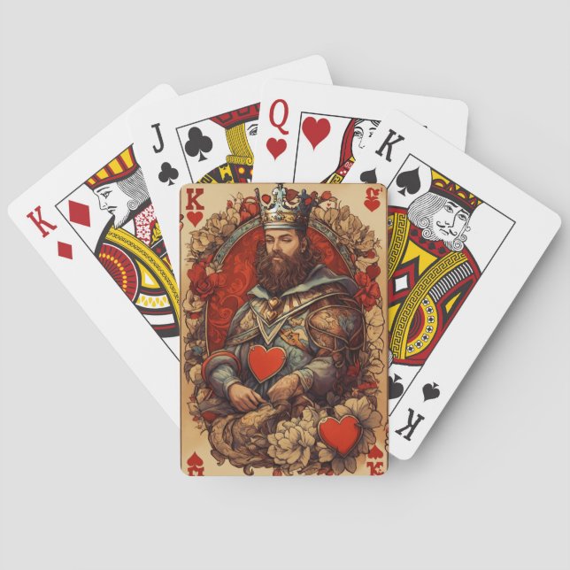 Monarch of Love : King of Hearts , Playing Card (Back)