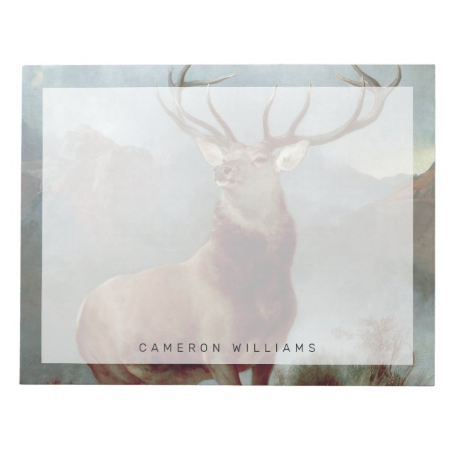 Monarch of the Glen, 1851 Notepad (Front)