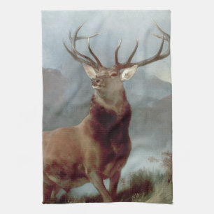 Monarch of the Glen, 1851 Tea Towel