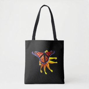 Monarch on Brown Eyed Susan Tote Bag