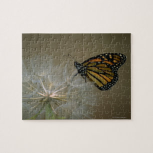 Monarch on Dandelion Jigsaw Puzzle