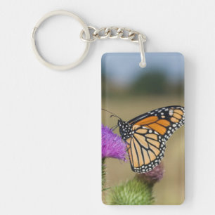 Monarch on pasture Thistle Prairie Ridge Key Ring