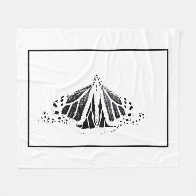 Monarch outline fleece blanket (Front (Horizontal))
