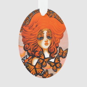 Monarch Queen Butterfly Fairy Ornament
