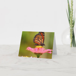 Monarch Themed Folded Note Card