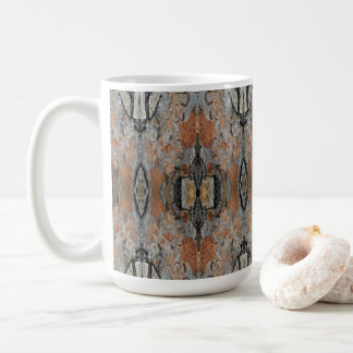 Monarch Tree Bark Patterned Coffee Mug