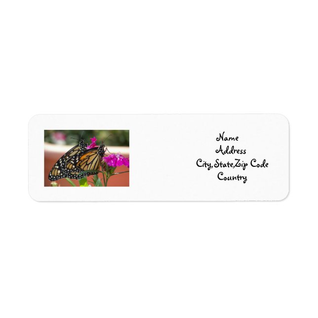 Monarch Twins #1-address label Return Address Label (Front)