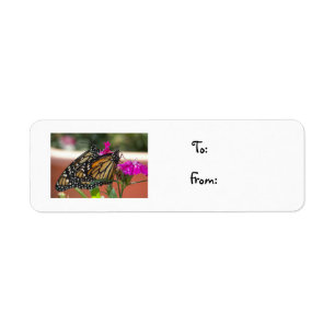 Monarch Twins #1-christmas label Return Address Label