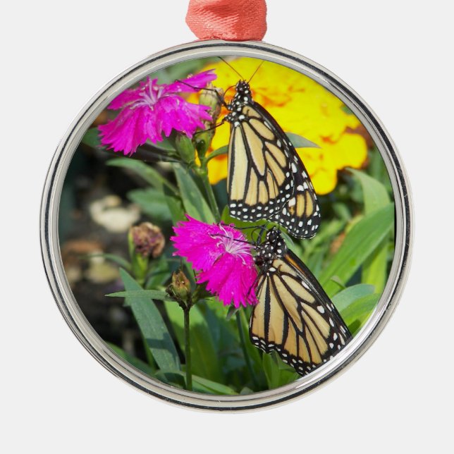 Monarch Twins #2-premium round ornament (Front)