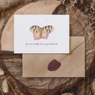 Monarch Vintage Watercolor Butterfly Postcard