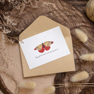 Monarch Vintage Watercolor Butterfly  Postcard