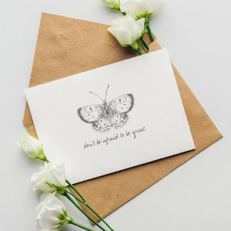 Monarch Vintage Watercolor Butterfly Postcard