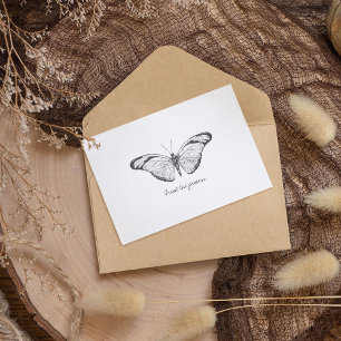Monarch Vintage Watercolor Butterfly  Postcard