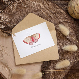 Monarch Vintage Watercolor Butterfly Postcard