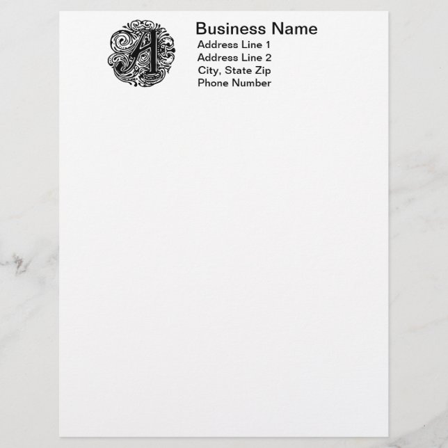 Monarchia "A" Letterhead (Front)