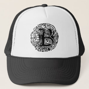 Monarchia Black  "B" Trucker Hat