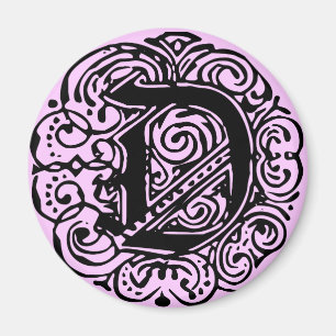 Monarchia Black  "D" Magnet