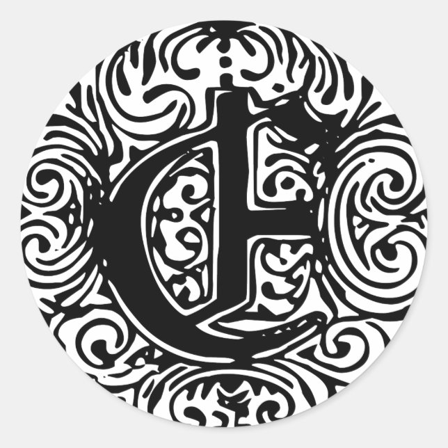 Monarchia "E" Classic Round Sticker (Front)