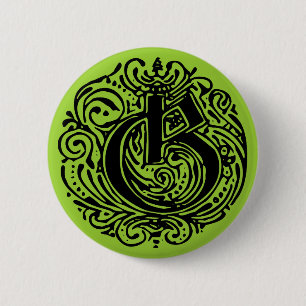 Monarchia "G" 6 Cm Round Badge