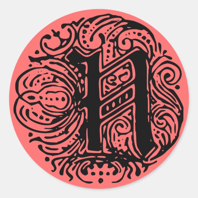 Monarchia "N" Classic Round Sticker (Front)