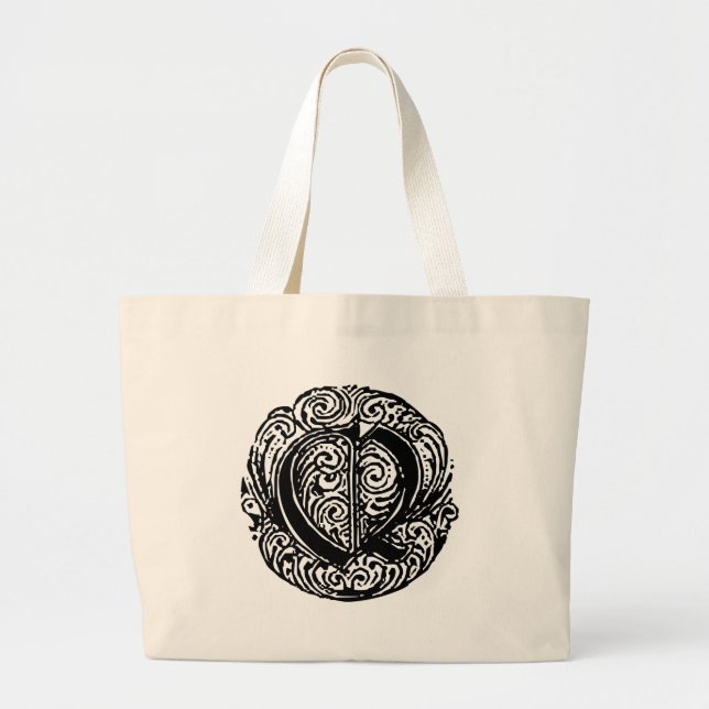 Monarchia "Q" Large Tote Bag (Front)