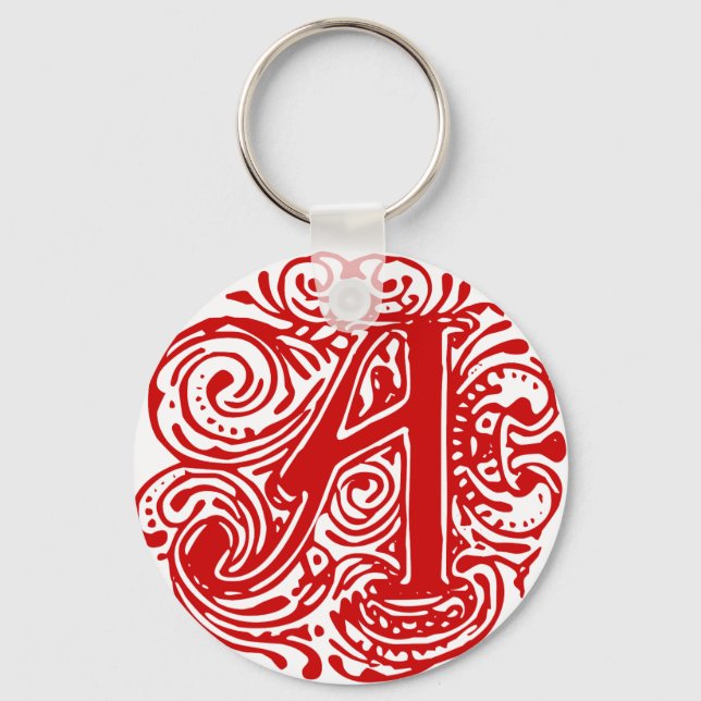 Monarchia Red "A" Key Ring (Front)