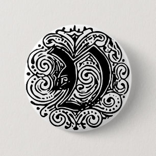 Monarchia "V" 6 Cm Round Badge