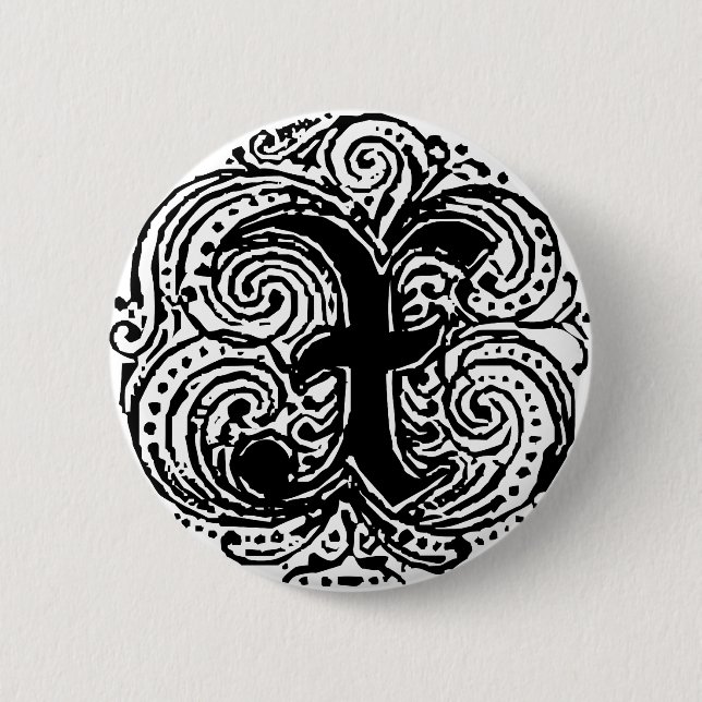 Monarchia "X" 6 Cm Round Badge (Front)