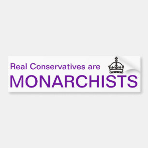 Monarchist Bumper Sticker
